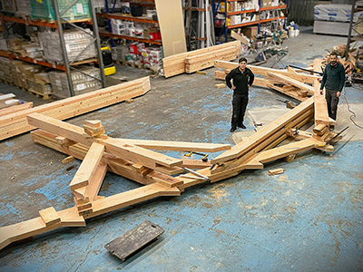 Assemblage de charpente &agrave; Bruay-la-Buissi&egrave;re