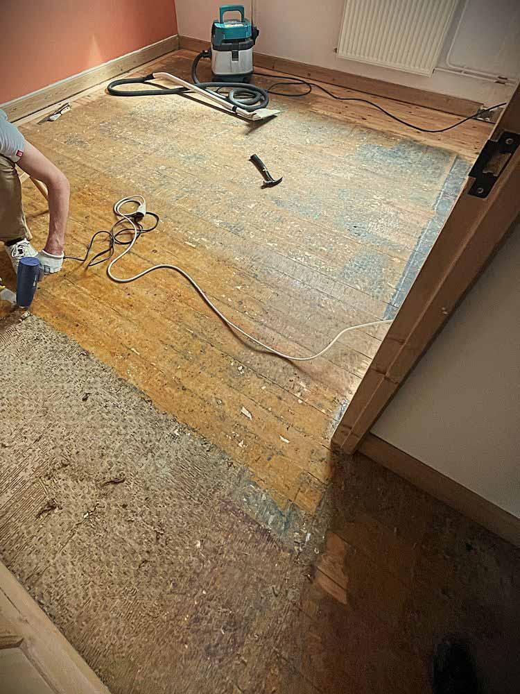 Avant rénovation parquet Arras